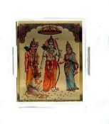 Ram Darbar Gold Plated Photo Stand - Small Size